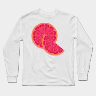 Grapefruit Slice Long Sleeve T-Shirt